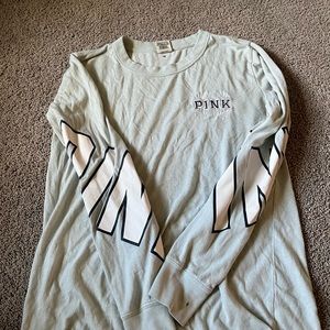 pink shirt, light blue worn a couple times size small